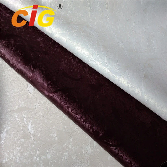 Waterproof 0.5mm to 1.2mm Vinyl Fabric Meet SGS for Car Upholstery with Much Emboss